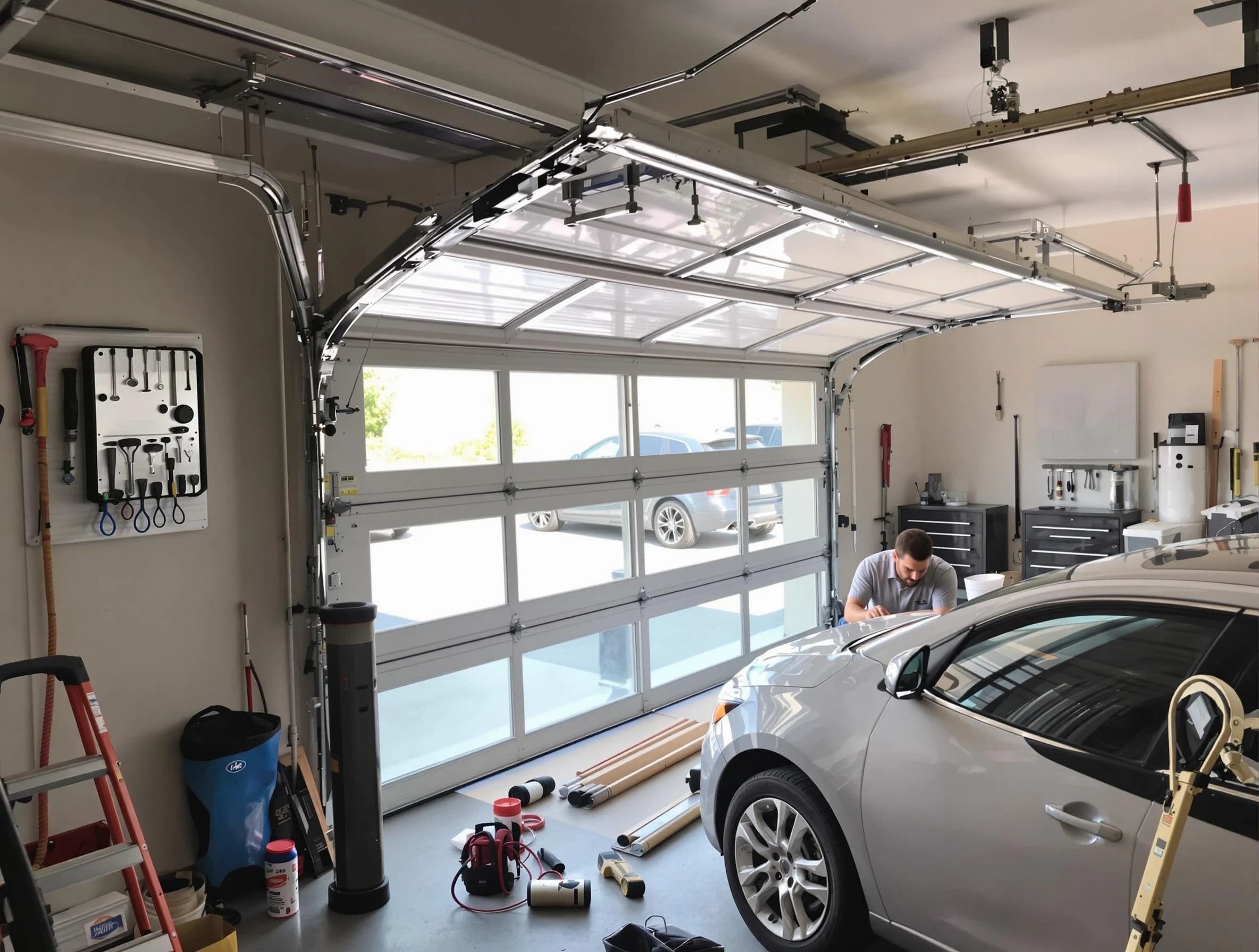 Garage door noise reduction service by O'Hara Garage Door Repair in O'Hara