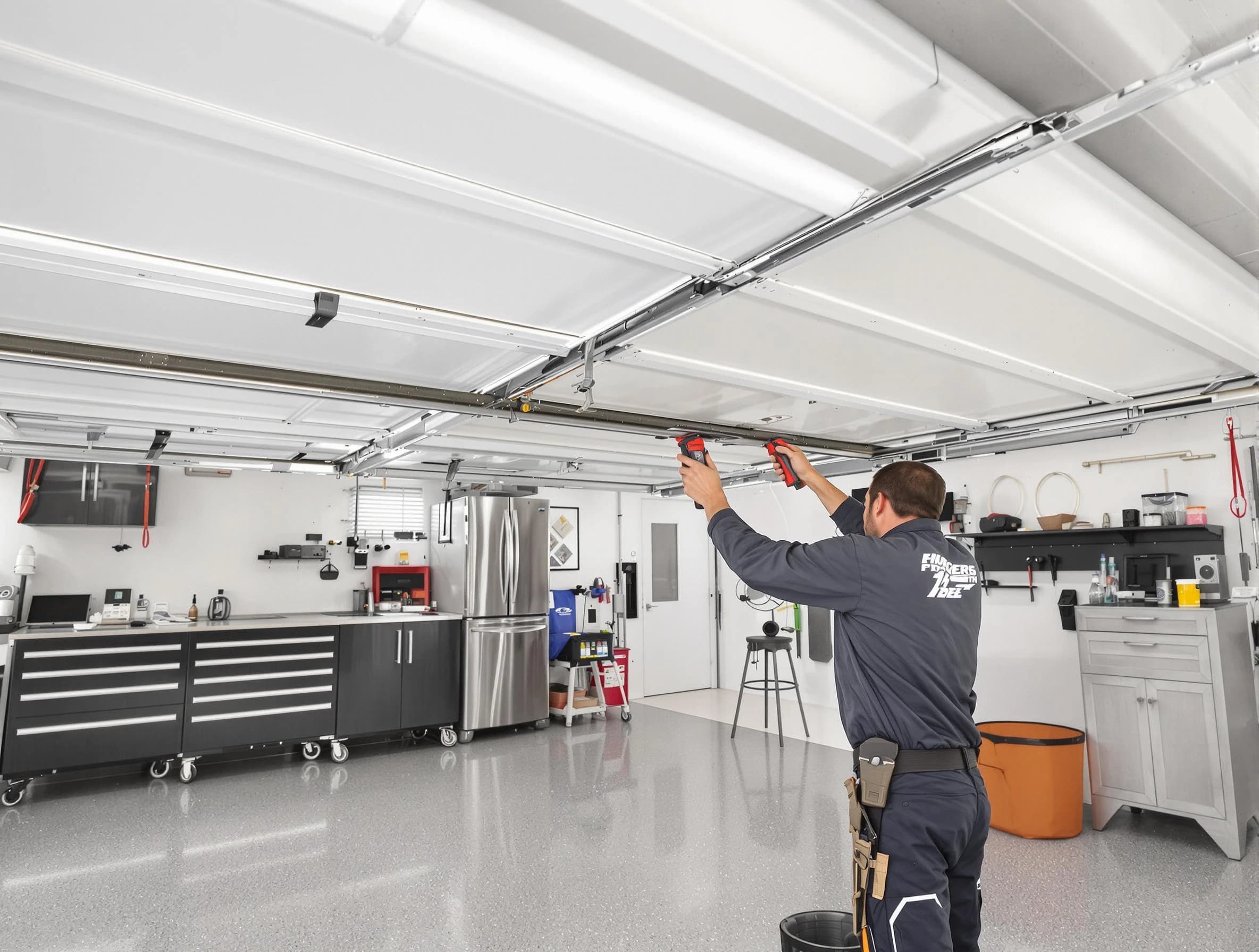 Overhead garage door repair service by O'Hara Garage Door Repair in O'Hara