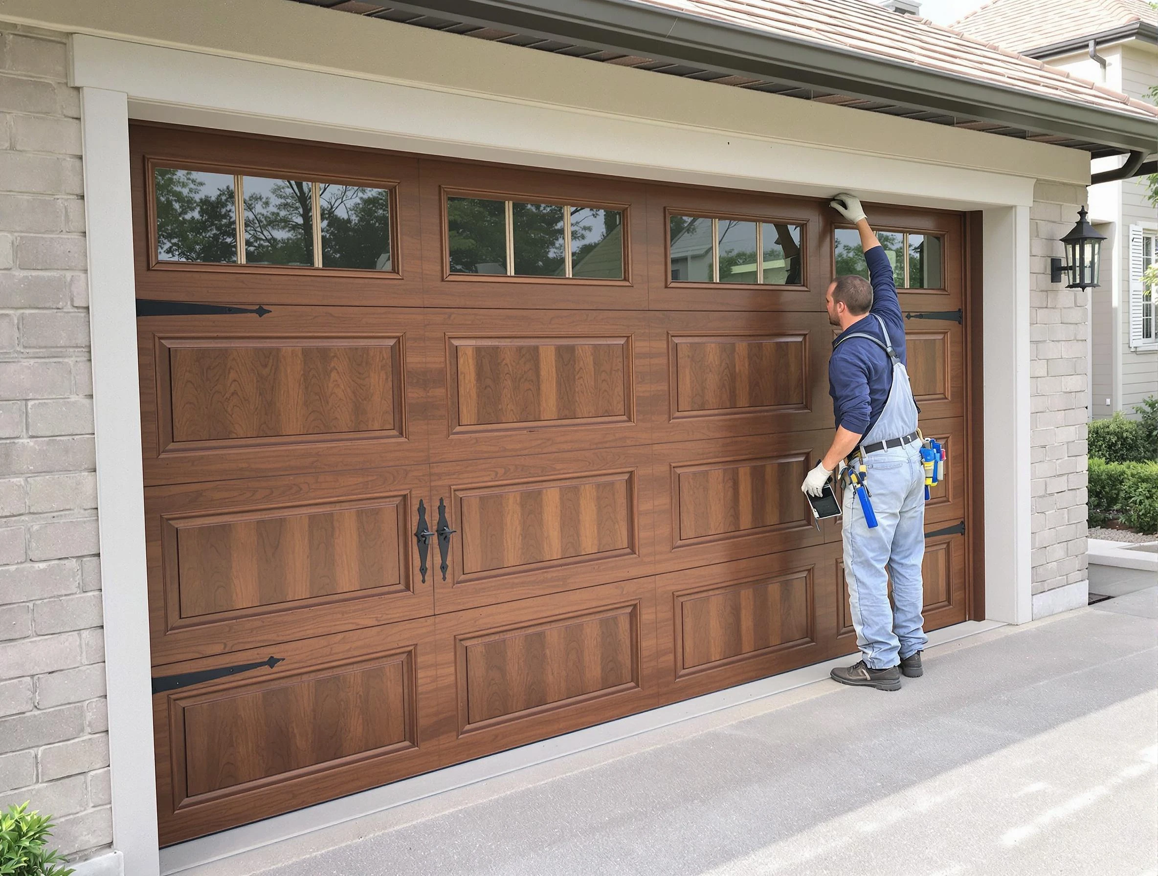 Custom garage door showcase by O'Hara Garage Door Repair in O'Hara