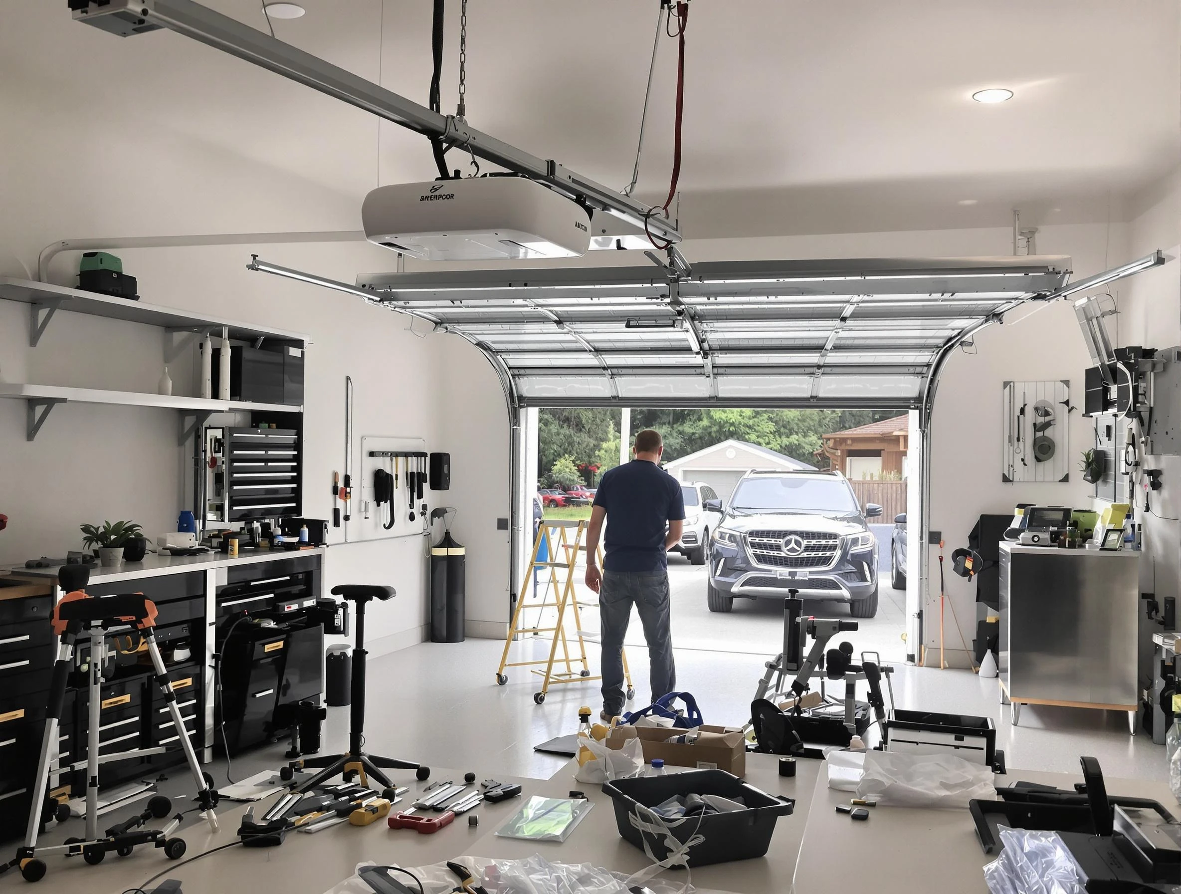Garage door opener installation by O'Hara Garage Door Repair in O'Hara