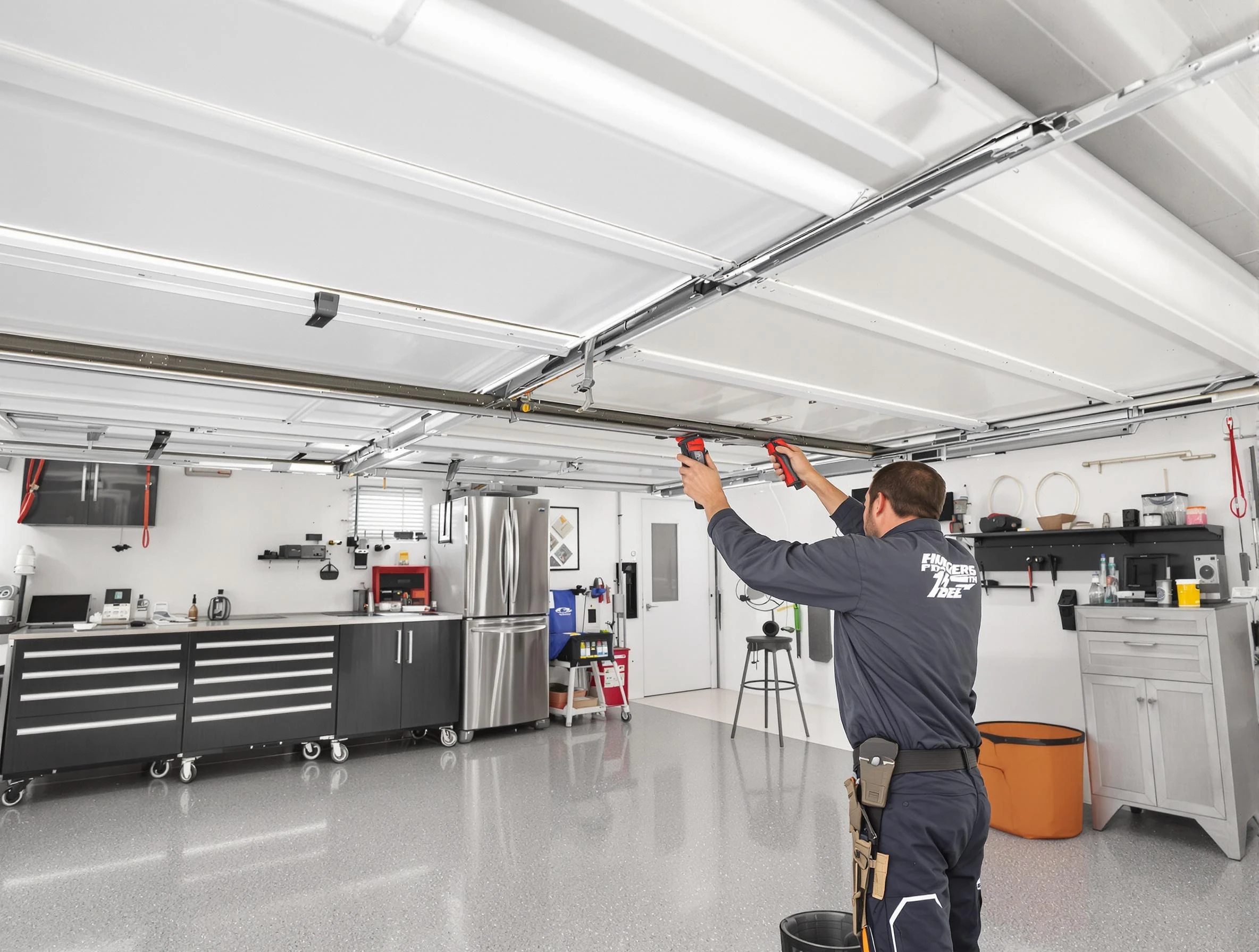 Overhead garage door repair service by O'Hara Garage Door Repair in O'Hara