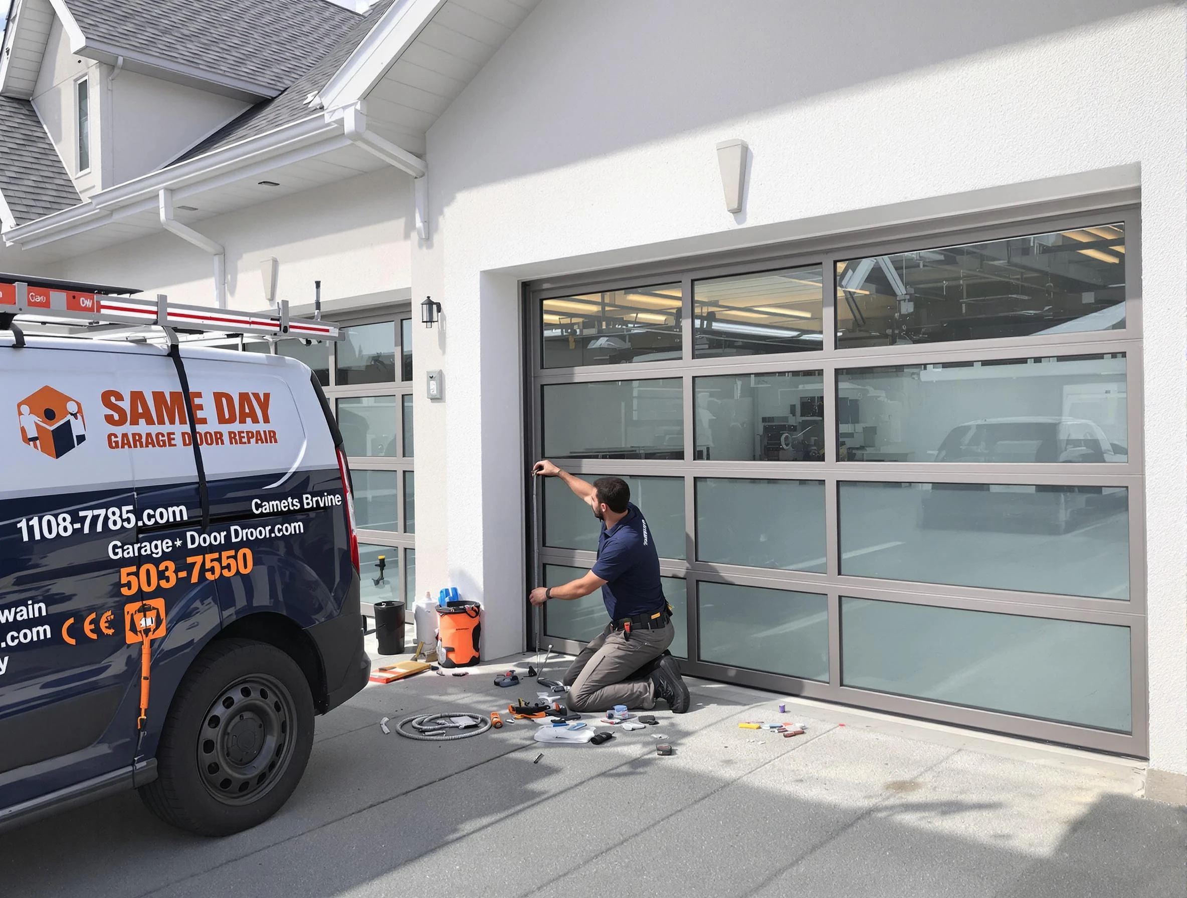 Same-day garage door repair service by O'Hara Garage Door Repair in O'Hara